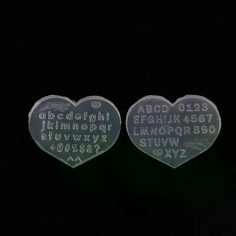 Resin Art Earrings Design - /Kuz/アートデコレーションユニバーサル英語文字デザインネイルシリコーンモールドイヤリングネックレス 3D 樹脂モールド DIY ツール 1/3