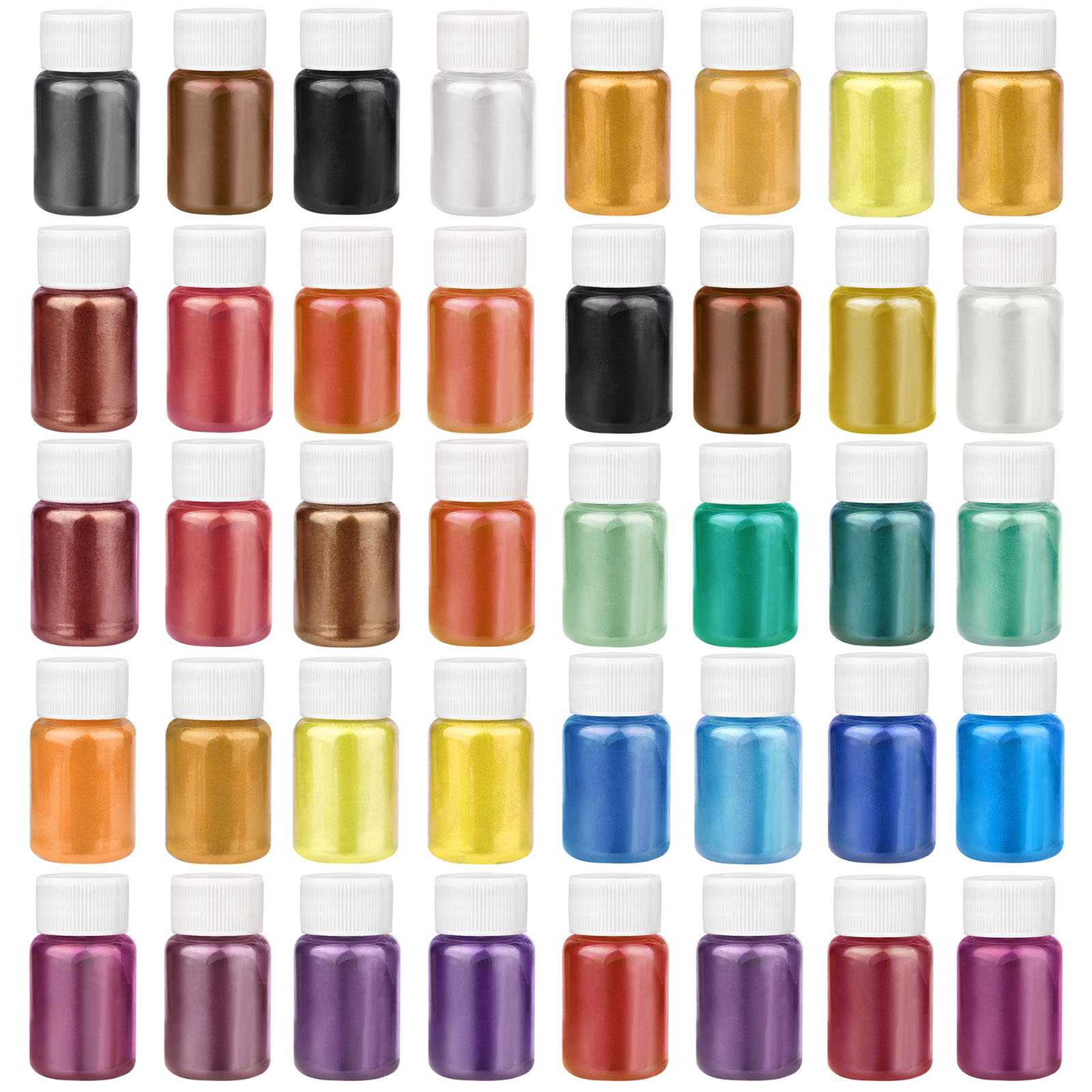 Pearl Powder Resin - 4 色/セット真珠光沢のある粉末樹脂顔料キットマイカミネラルパウダー染料 DIY エポキシ樹脂ジュエリー作成ネイルアート装飾メイクアップ