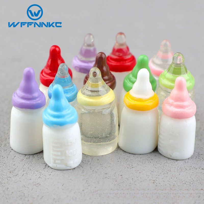 Resin Art Earrings Material - Wffnkc-漫画のシミュレーションボトル、樹脂素材、チャームDIYイヤリング、ジュエリー装飾アクセサリー、ミニホームアートクラフト用品、10個