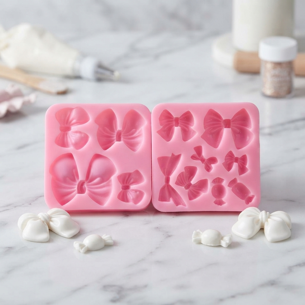 Resin Art Kitchen - シリコーンボウノット樹脂アートモールドケーキデコレーションペストリーベーキングツールキッチンアクセサリー 1 個