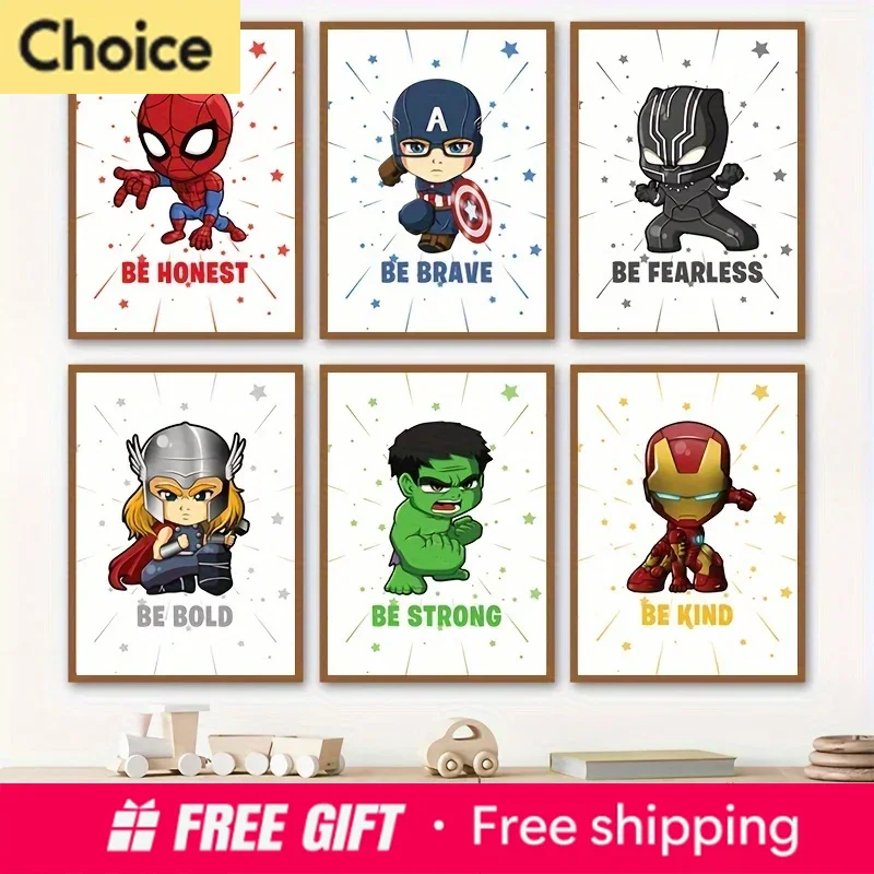 Resin Art Quotes - スーパーヒーロー スパイダーマン アートプリント 漫画ポスター インスピレーションを与える言葉 ダイヤモンドペインティング