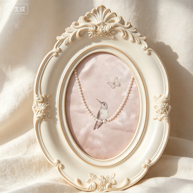 Resin Art Photo Frame - フランスのヴィンテージ風ウォールフォトフレームアート絵画装飾品、エレガントなリビングルーム、寝室、玄関、ソファの背景装飾