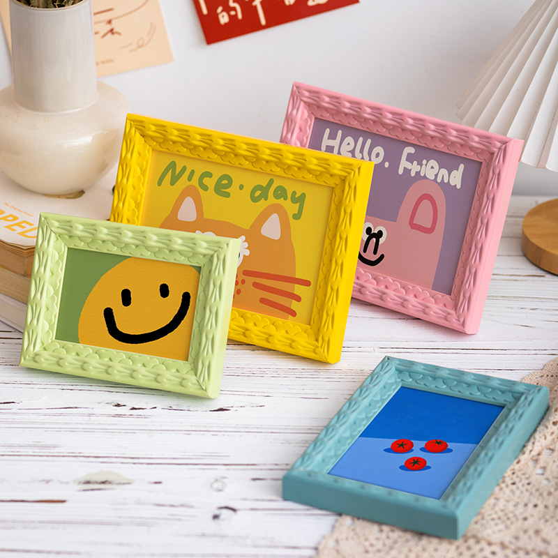 5インチ-A4フォトフレーム子供部屋DIY装飾フレーム、スタ - Resin Art Photo Frame のレビューと価格