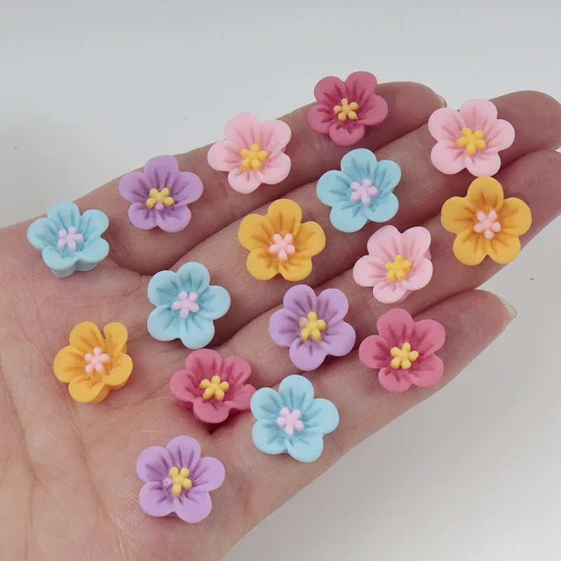 50 個ミニフラワーネイルアート樹脂パッチアクセサリー DI - Resin Art Earrings Material のレビューと価格
