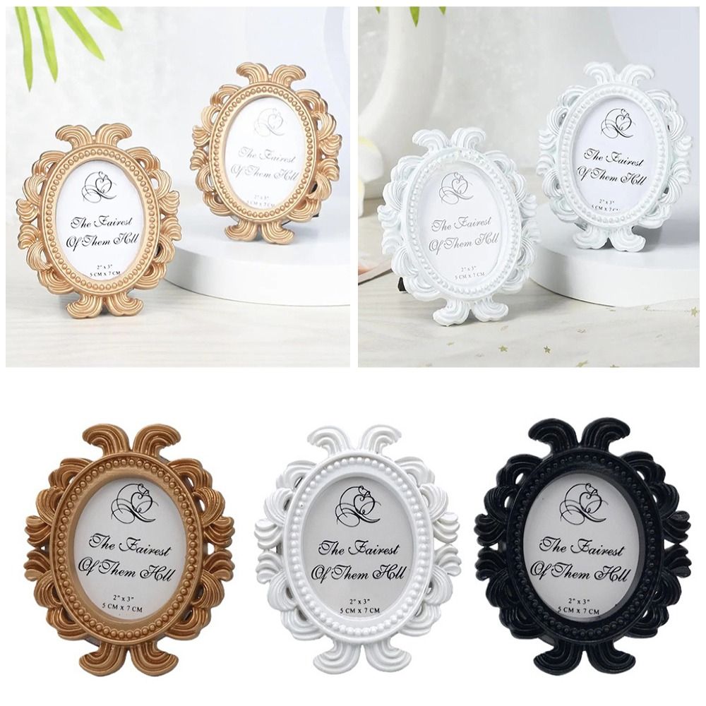 絶妙な樹脂素材のオーバルフォトフレームヴィンテージオーバルバ - Resin Art Photo Frame のレビューと価格