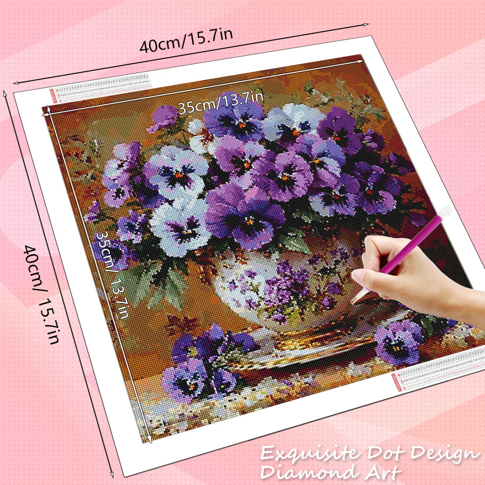 HUACAN 5D ダイヤモンドモザイク ローズフラワーペイ - Resin Art With Rose のレビューと価格
