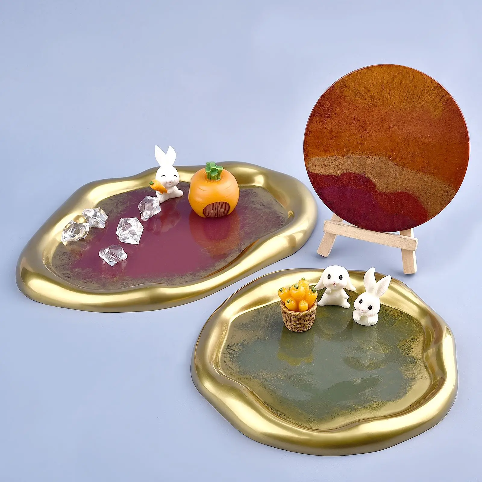 50 グラム/ボトルメタリックグリッターパウダーゴールドシル - Pearl Powder Resin のレビューと価格