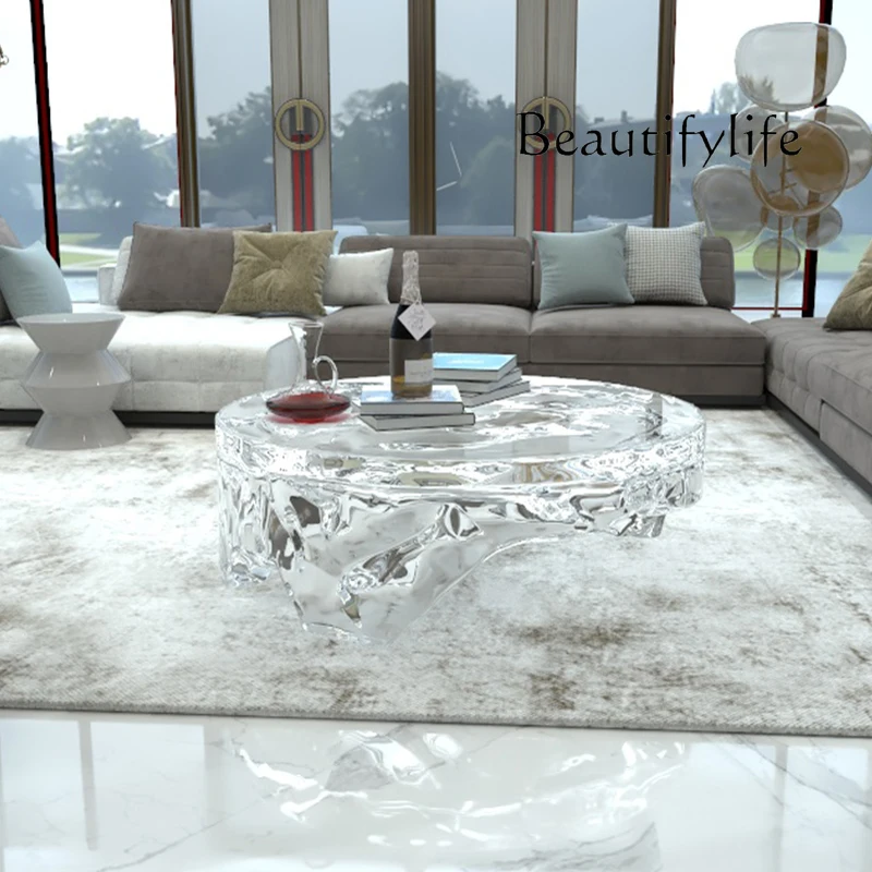 モダンなミニマリストアート特殊形状樹脂コーヒーテーブルデザイ - Resin Art Coffee Table のレビューと価格