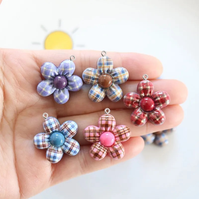 10 個甘い花平面樹脂ペンダントジュエリー所見用アクセサリー - Resin Art Earrings Material のレビューと価格