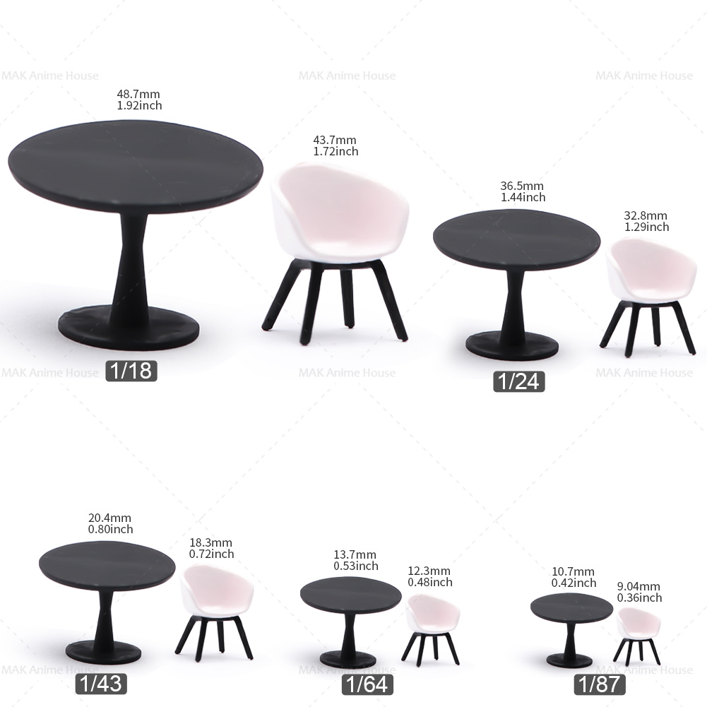 ミニチュアフィギュア,テーブルと椅子のセット,レストランの人 - Resin Art Coffee Table のレビューと価格