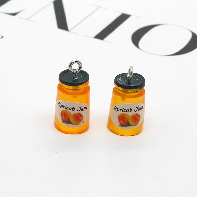 10個/パック いちごりんごフルーツジャム樹脂製イヤリングチ - Resin Art Essentials のレビューと価格