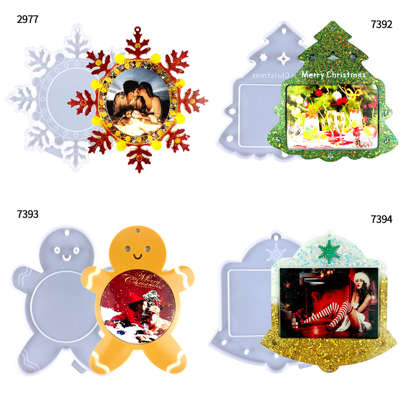 クリスマスの写真のフレーム,エポキシ樹脂,ガラス型,鋳鉄金型 - Resin Art Photo Frame のレビューと価格