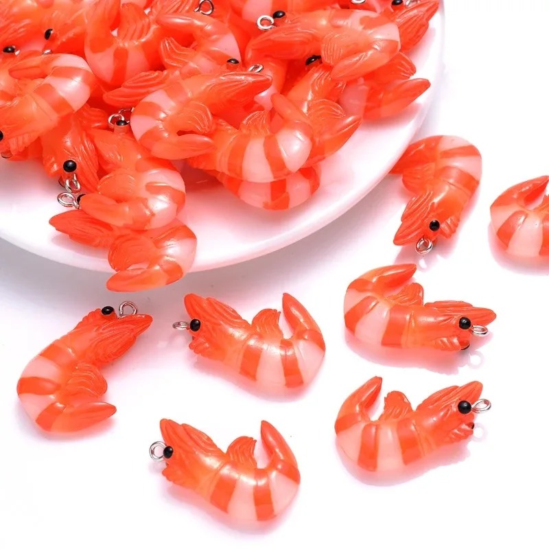 10 個アクリル樹脂漫画シーフードチャーム 3D 模擬ロブス - Resin Art Essentials のレビューと価格
