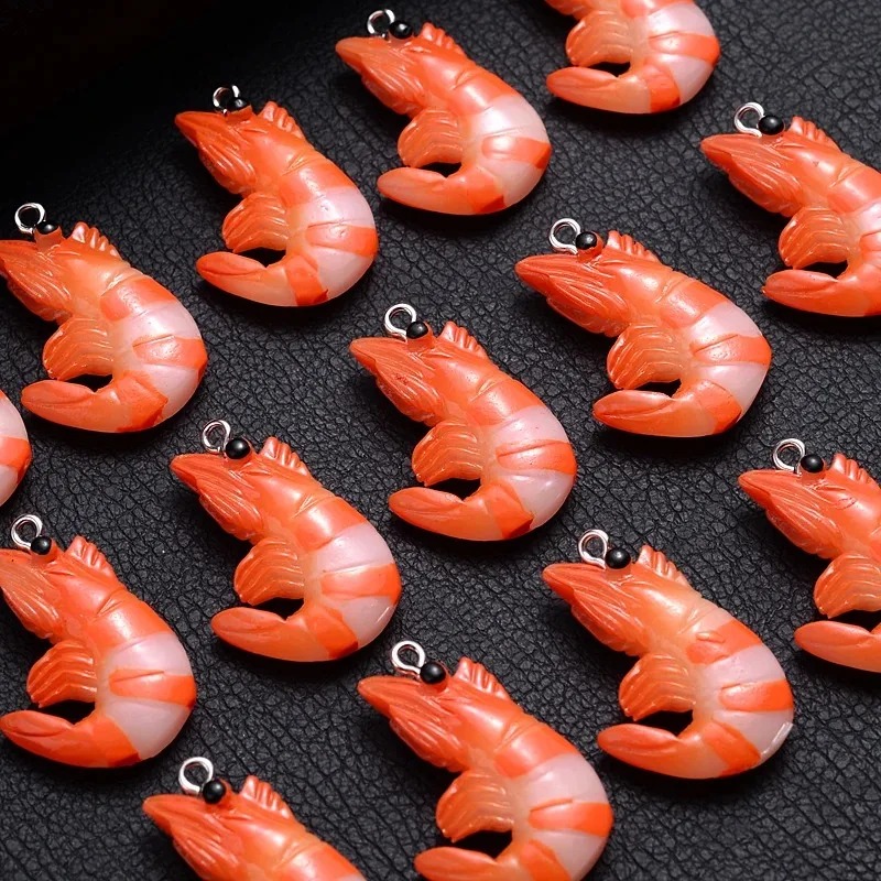 10 個アクリル樹脂漫画シーフードチャーム 3D 模擬ロブス - Resin Art Essentials のレビューと価格