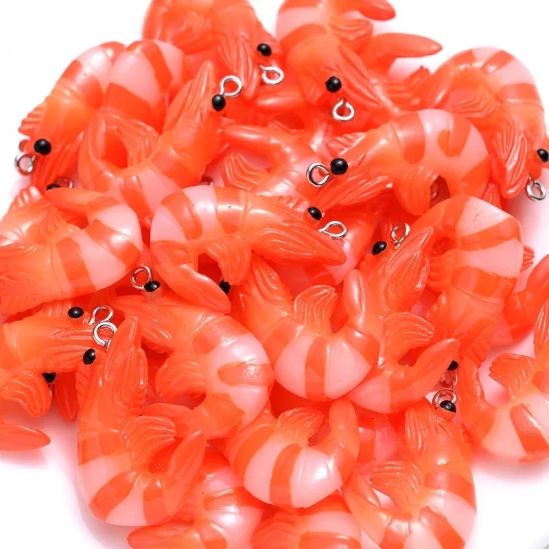 10 個アクリル樹脂漫画シーフードチャーム 3D 模擬ロブス - Resin Art Essentials のレビューと価格