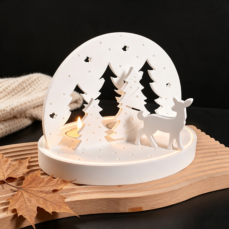 クリスマスエルクティーライトキャンドルホルダーシリコンモール - Resin Art Kit With Molds のレビューと価格