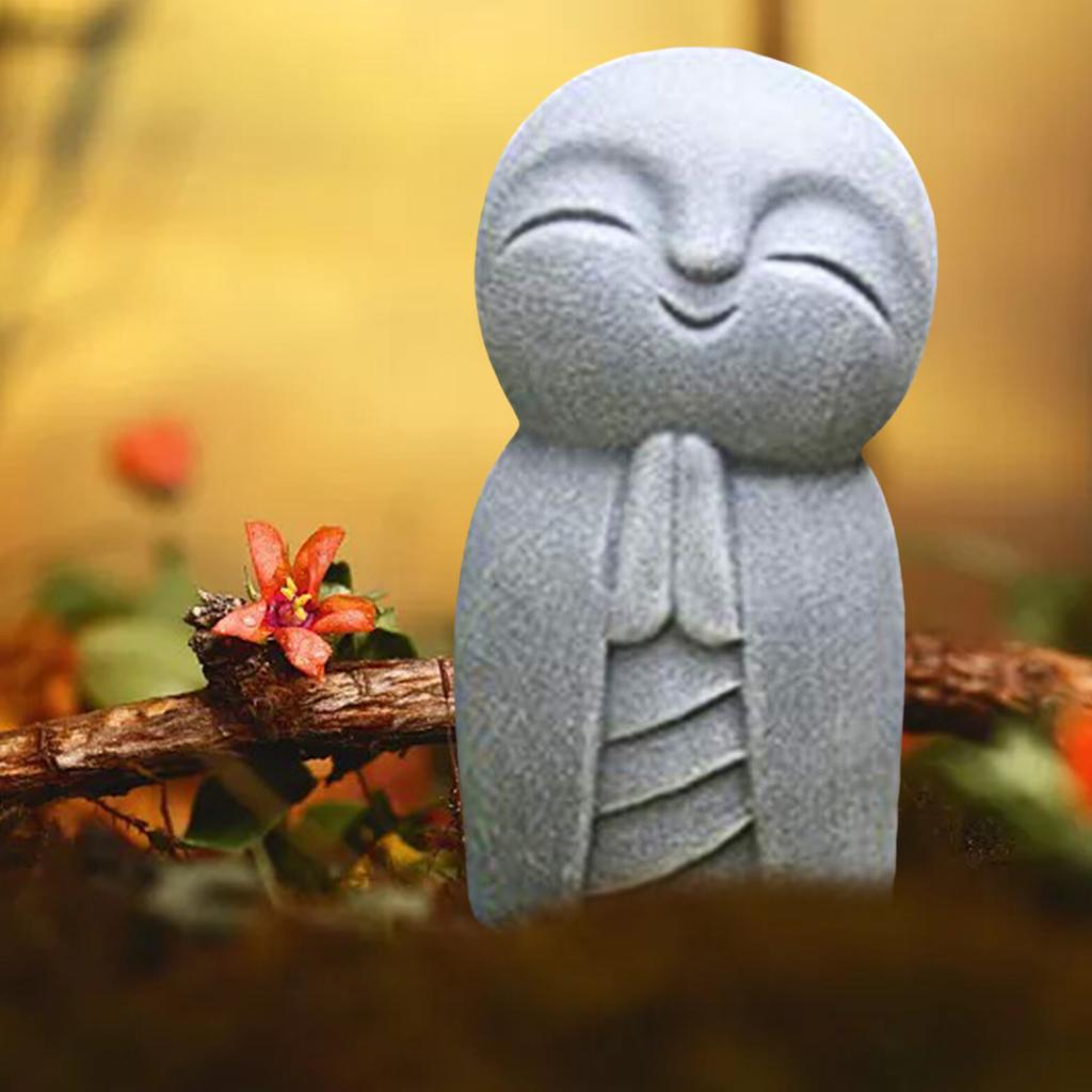 ジゾ僧侶の祈りの像、樹脂製の赤ちゃんのための記念仏像、アール - Resin Art Baby Memories のレビューと価格