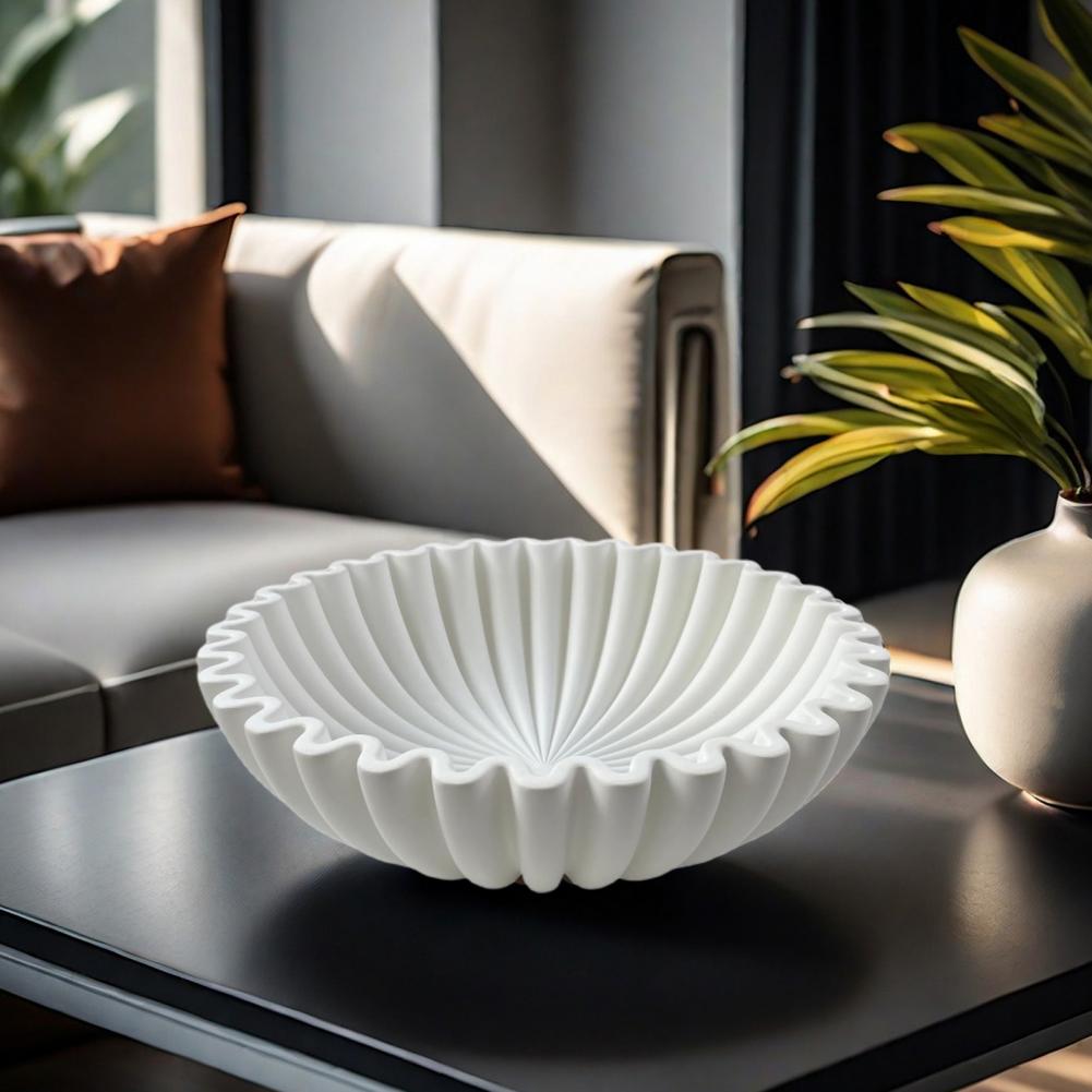 15/25 センチメートル樹脂ボウル装飾黒フリル溝付きボウル - Resin Art Coffee Table のレビューと価格