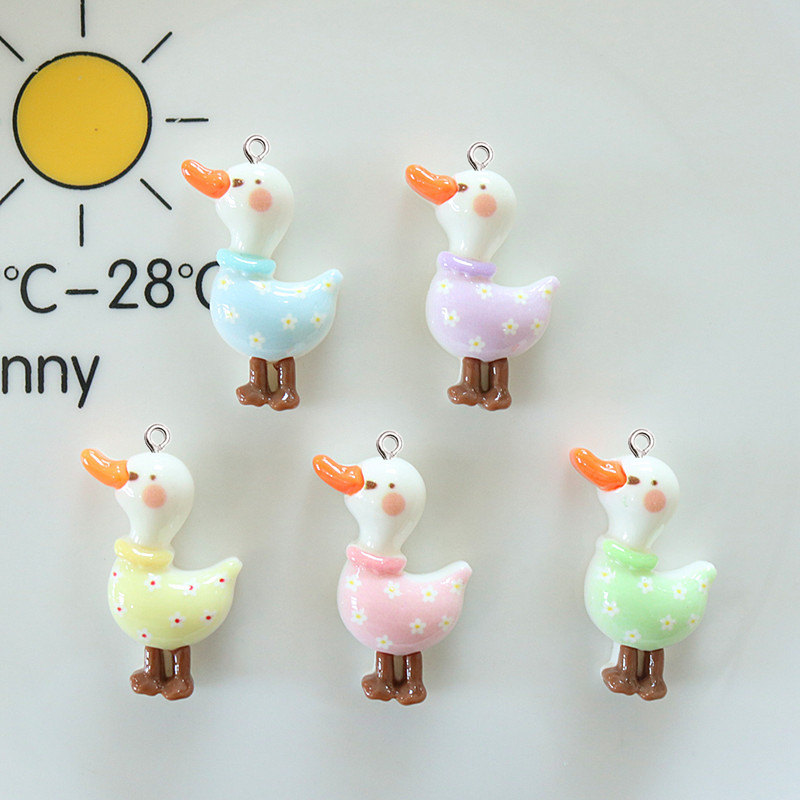 10 個かわいい光沢のあるグリッターアヒル樹脂 DIY 発光 - Resin Art Earrings Material のレビューと価格