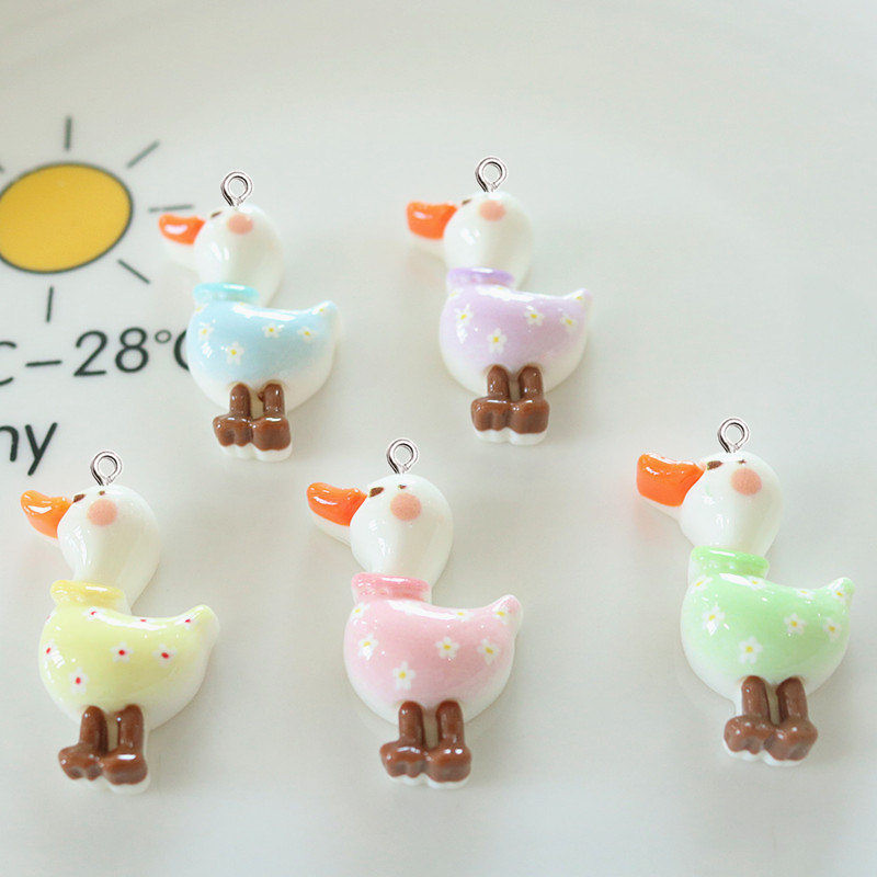 10 個かわいい光沢のあるグリッターアヒル樹脂 DIY 発光 - Resin Art Earrings Material のレビューと価格