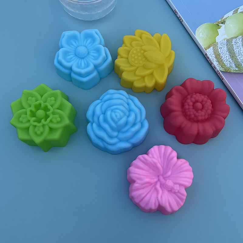 花の形をしたシリコンキャンドルモールド,日曜大工の3Dローズ - Resin Art Kitchen のレビューと価格