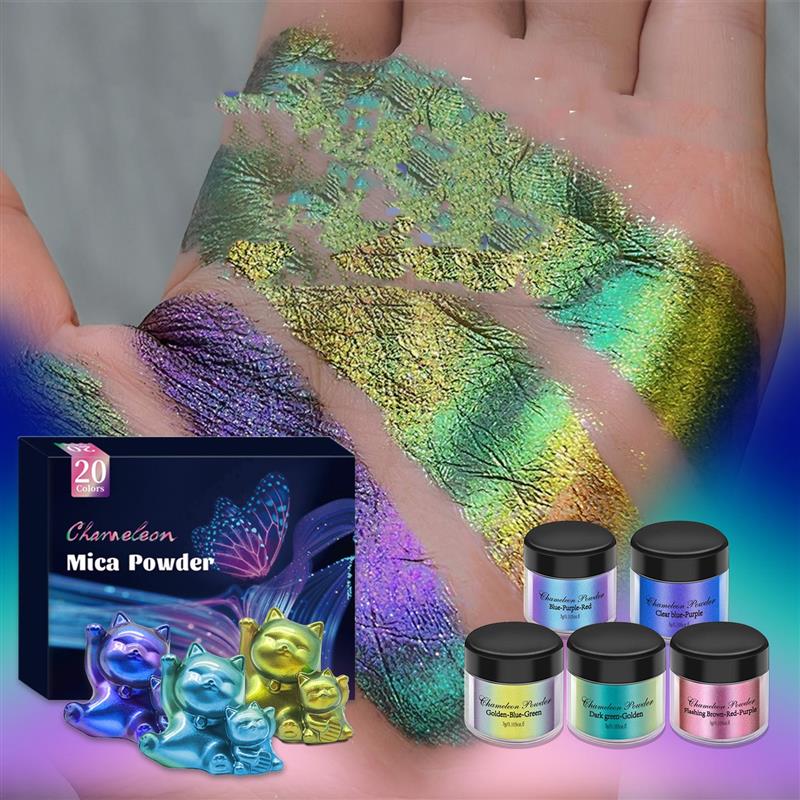 カメレオンネイルパウダー,エポキシ樹脂,ミネラルスムース,真 - Pearl Powder Resin のレビューと価格