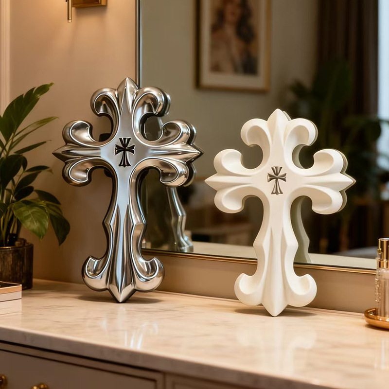レトロクロス壁飾りゴシックスタイル樹脂製十字架装飾品ヴィンテ - Resin Art On Wall のレビューと価格