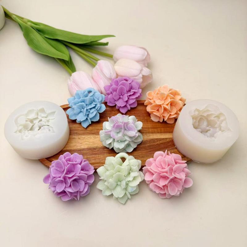 ● アジサイの花シリコンモールド DIY アロマセラピーキャ - Resin Art Kitchen のレビューと価格