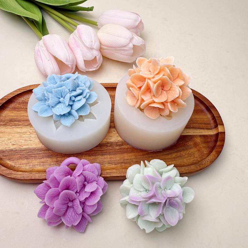 ● アジサイの花シリコンモールド DIY アロマセラピーキャ - Resin Art Kitchen のレビューと価格