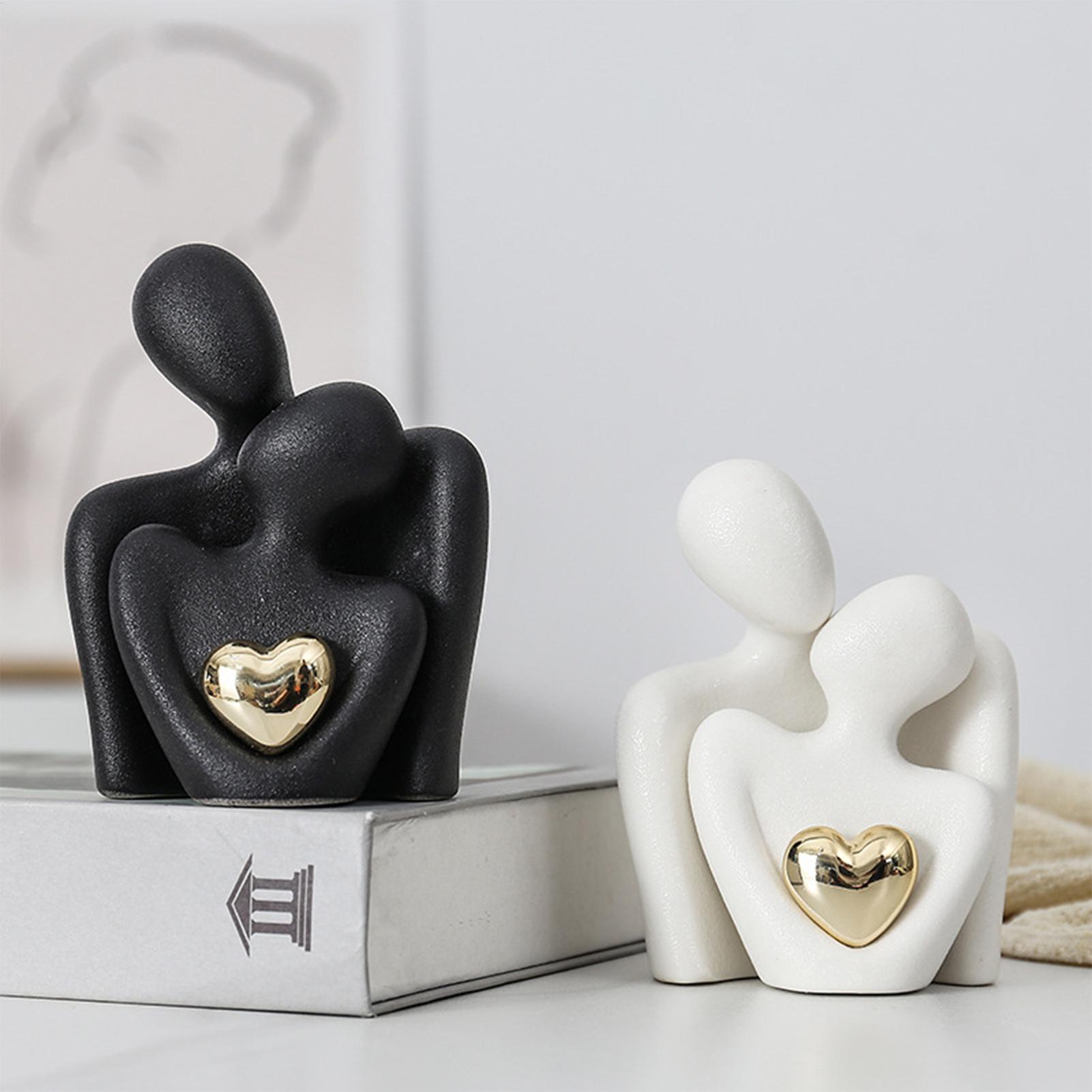 愛のカップル像、陶器製のカップル像、抽象的なモダン彫刻、愛の - Resin Art Materials Wholesale のレビューと価格