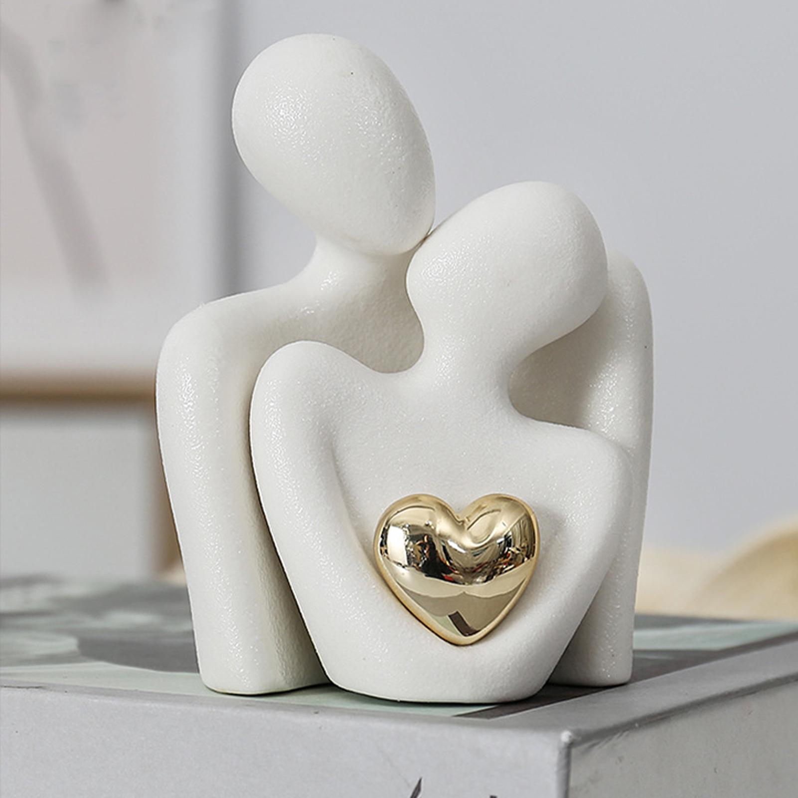 愛のカップル像、陶器製のカップル像、抽象的なモダン彫刻、愛の - Resin Art Materials Wholesale のレビューと価格