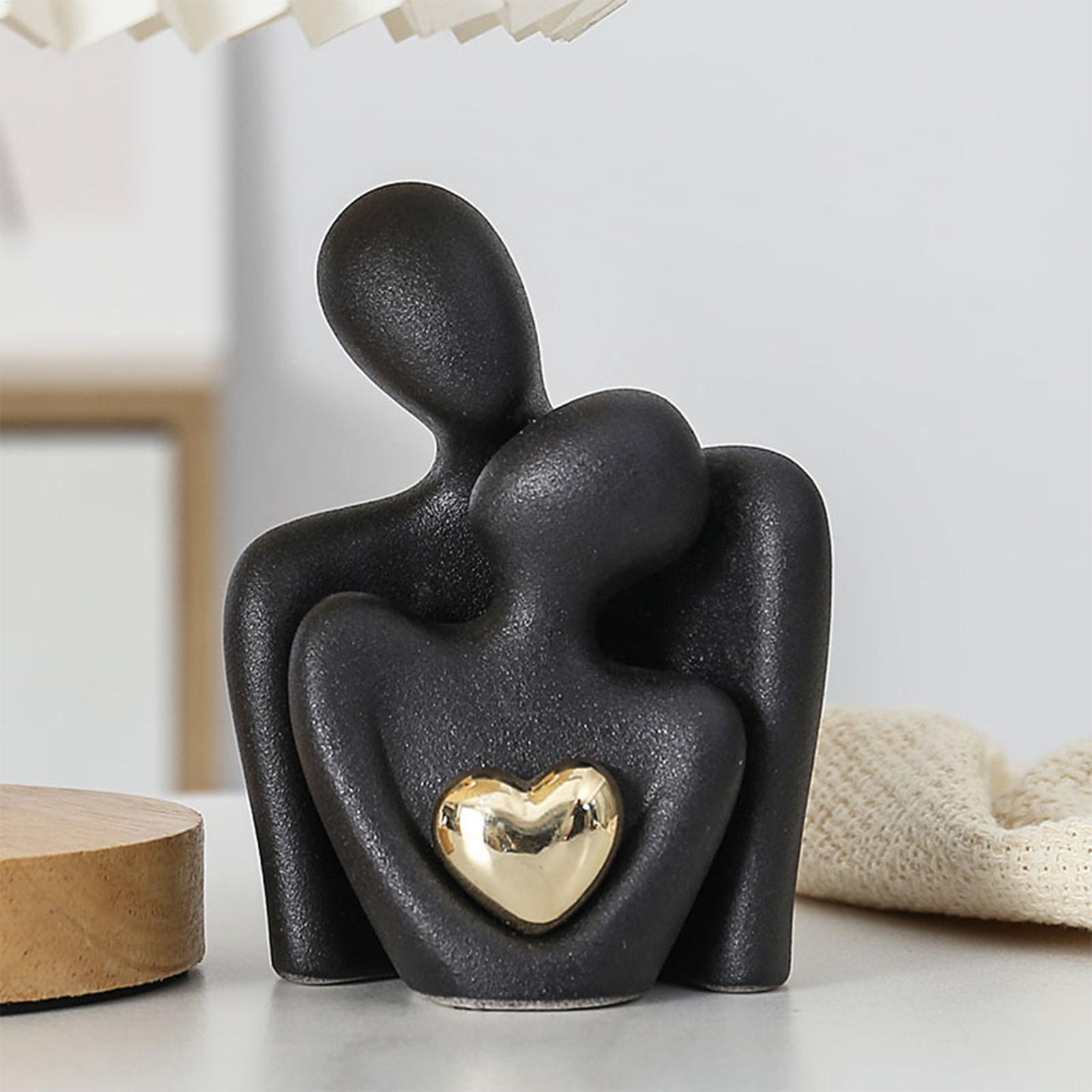 愛のカップル像、陶器製のカップル像、抽象的なモダン彫刻、愛の - Resin Art Materials Wholesale のレビューと価格