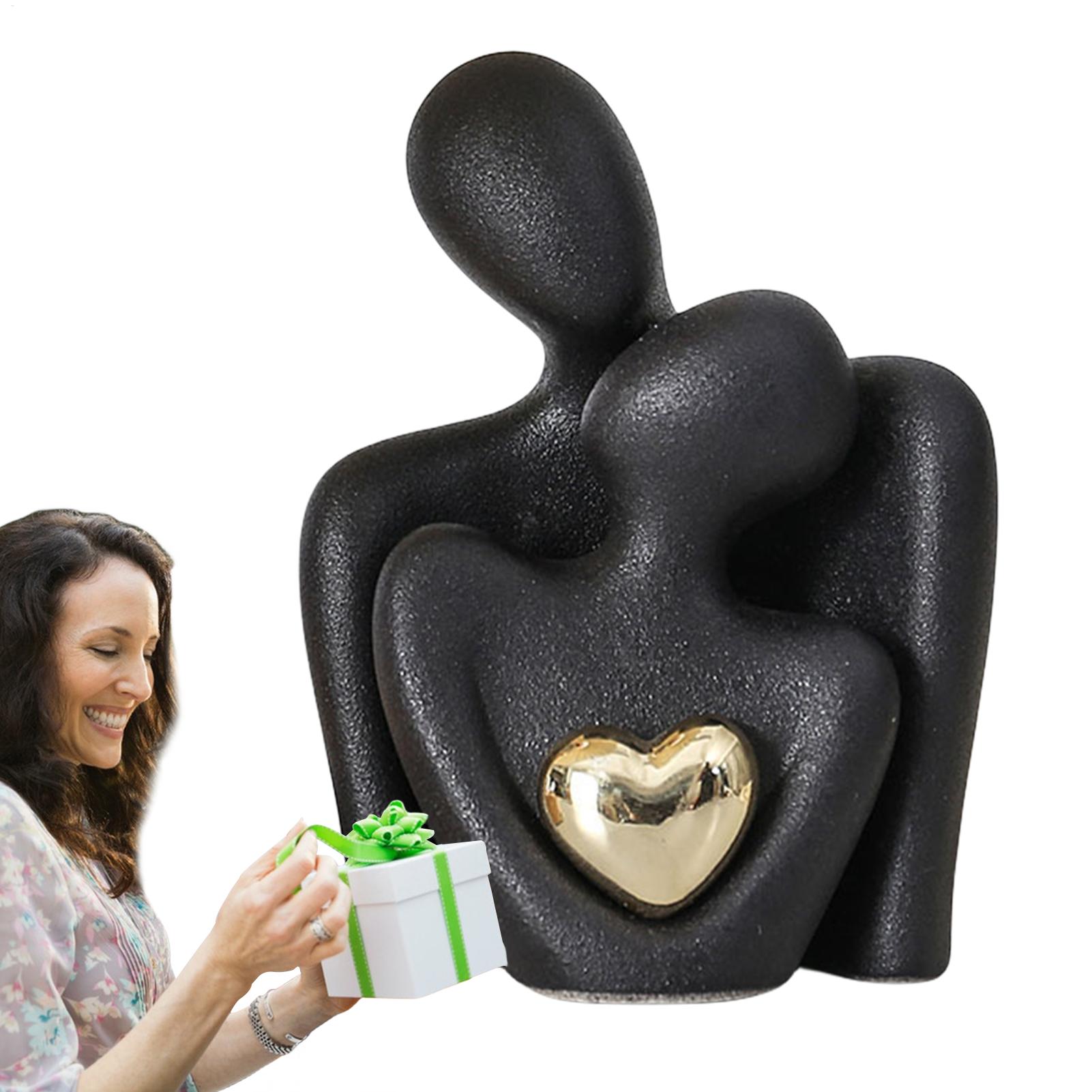 愛のカップル像、陶器製のカップル像、抽象的なモダン彫刻、愛の - Resin Art Materials Wholesale のレビューと価格