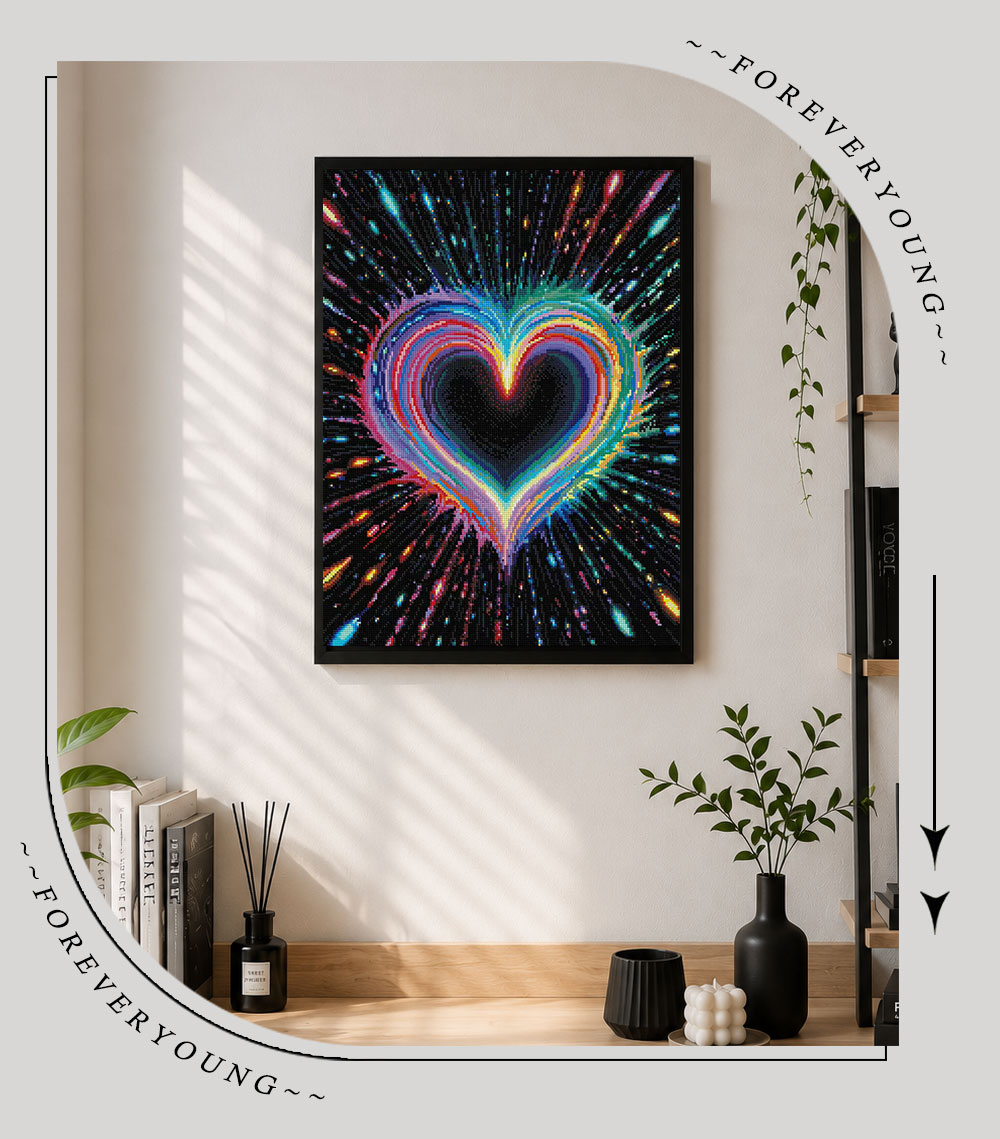 ForeverYoung 43.7×58.3cm ハートラデ - Resin Art On Wall のレビューと価格