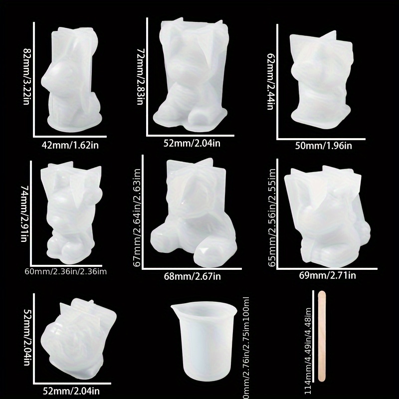 19個入りレジン製モールドセット、レジン製作、デスクトップオ - Resin Art Kit With Molds のレビューと価格