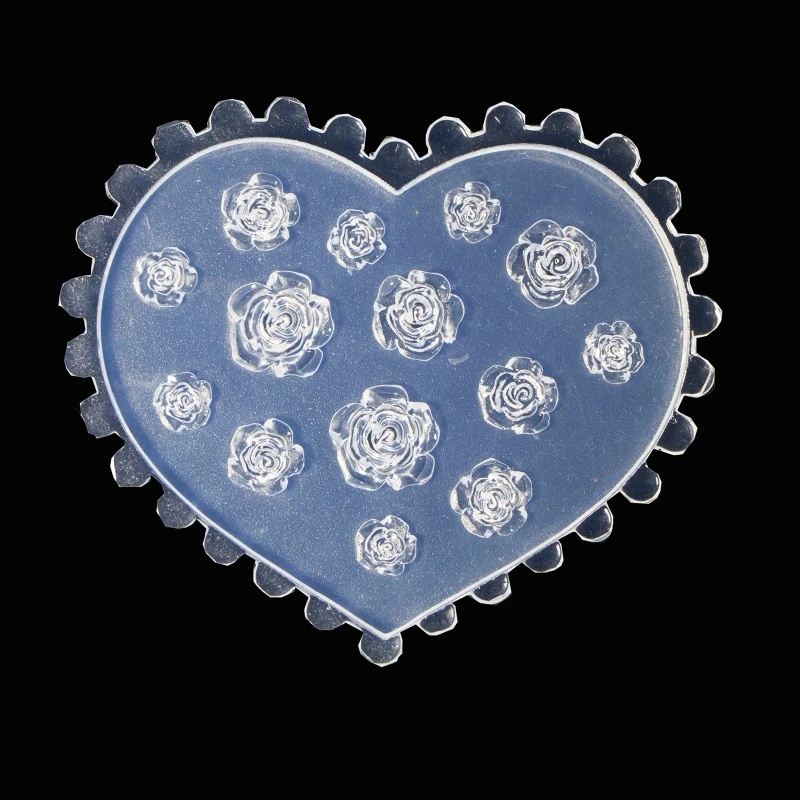 3D ローズフラワーネイルアートデコレーションエポキシ樹脂モ - Resin Art With Rose のレビューと価格