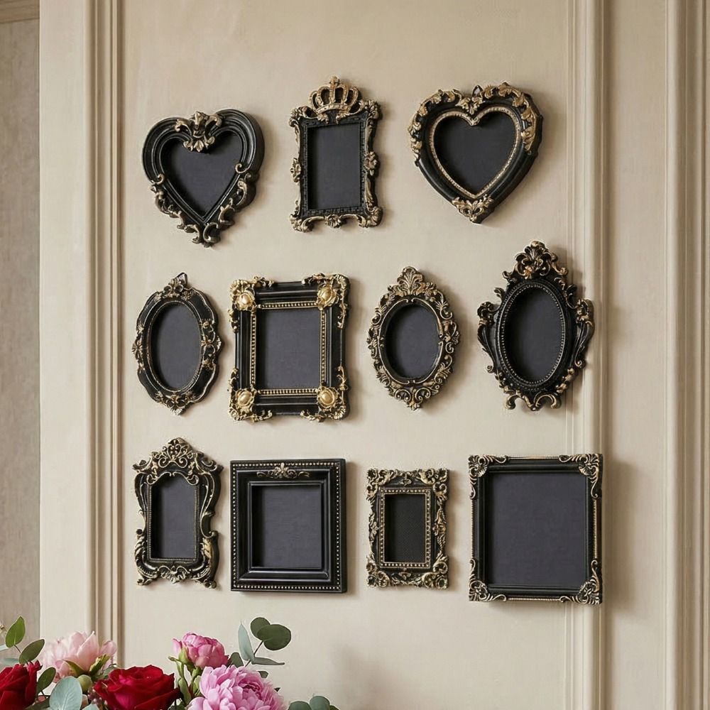 吊り下げ式ミニフォトフレーム 樹脂製壁掛け DIY ヴィンテ - Resin Art Photo Frame のレビューと価格