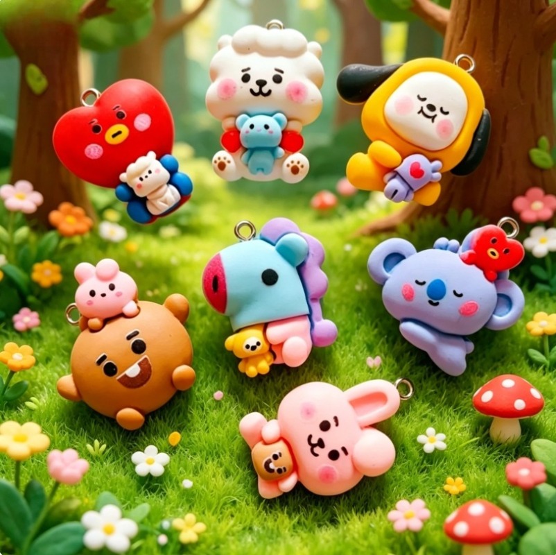 7 個 BT21 樹脂漫画チャーム DIY アクセサリークラ - Resin Art Essentials のレビューと価格