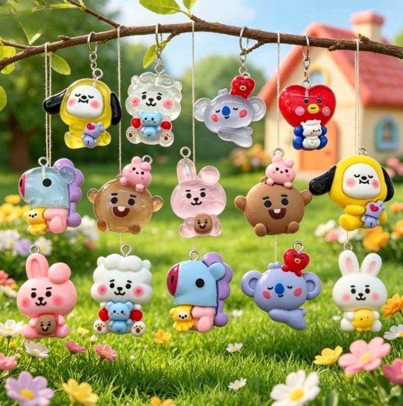 7 個 BT21 樹脂漫画チャーム DIY アクセサリークラ - Resin Art Essentials のレビューと価格