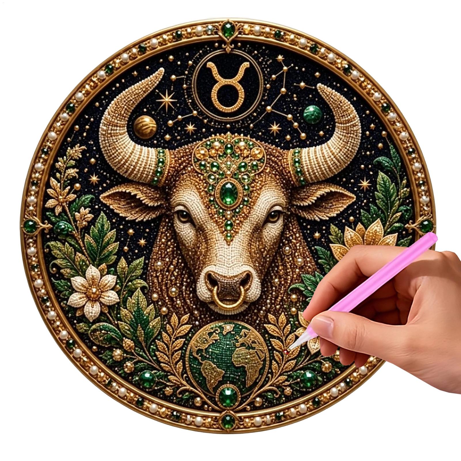12星座パールアートキット：円形星座をテーマにしたDIYビー - Resin Art On Wall のレビューと価格