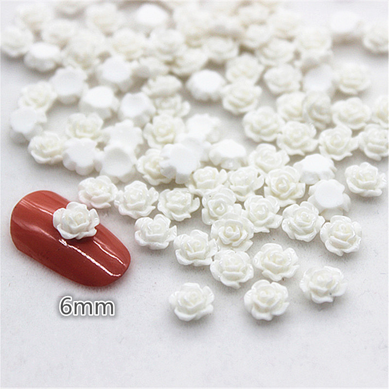 ミニローズレジンカボション,100個,6mm,フラワーフラッ - Resin Art With Rose のレビューと価格