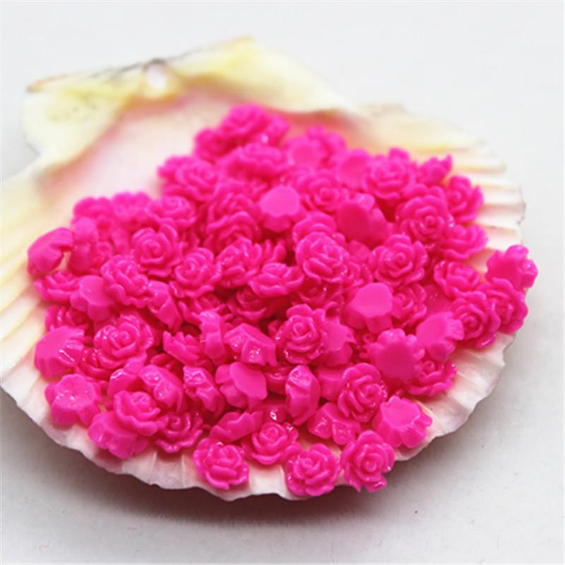 ミニローズレジンカボション,100個,6mm,フラワーフラッ - Resin Art With Rose のレビューと価格