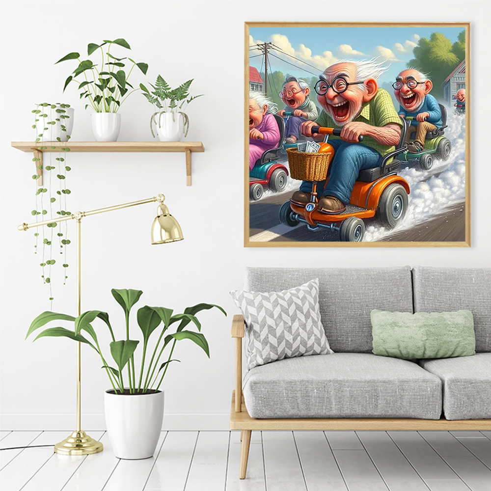 Momoart 5D DIY ダイヤモンドモザイク老人カップ - Resin Art On Wall のレビューと価格