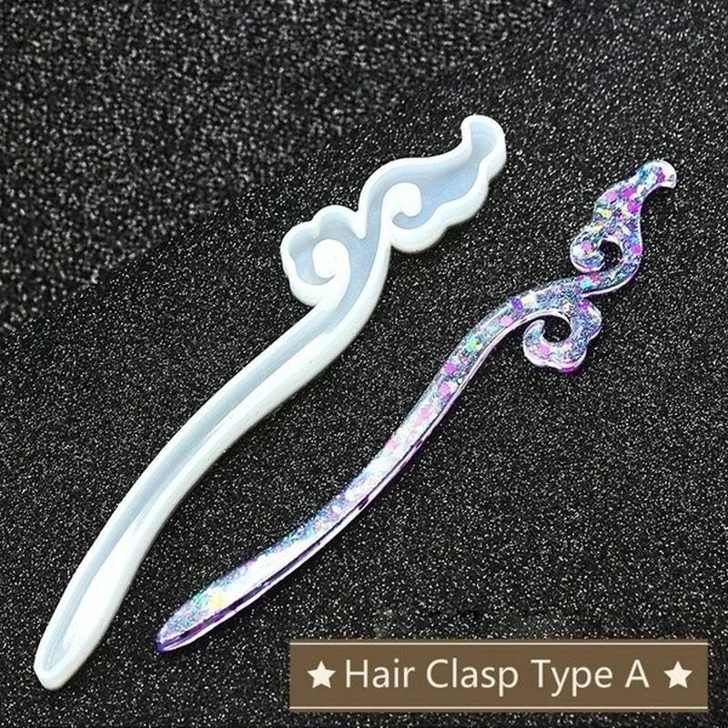 新しい透明ヘアピンシリコーン特殊金型樹脂 DIY ヘアジュエ - Resin Art Essentials のレビューと価格