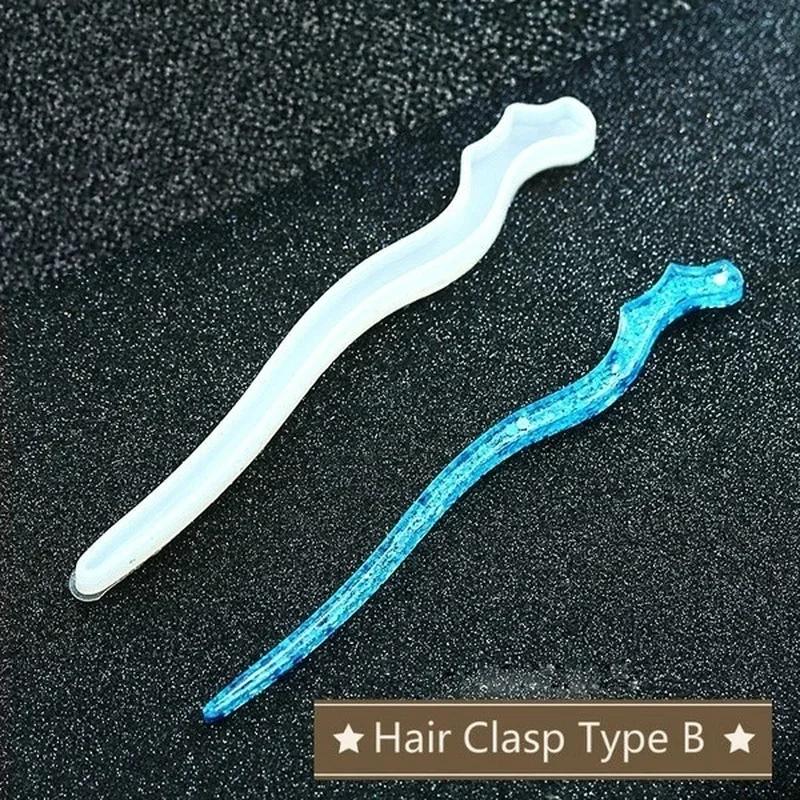 新しい透明ヘアピンシリコーン特殊金型樹脂 DIY ヘアジュエ - Resin Art Essentials のレビューと価格