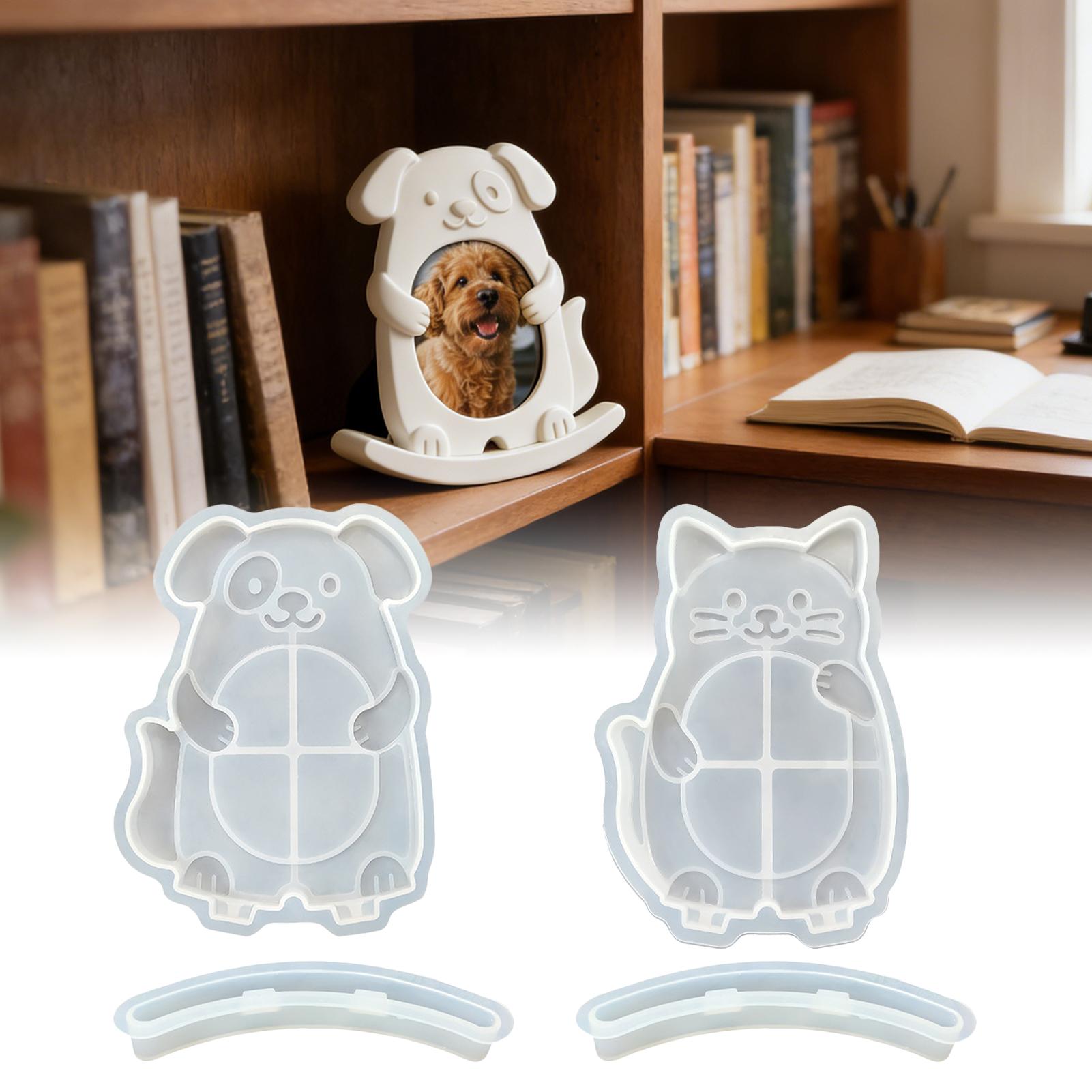 シリコン樹脂型 簡単リリース 犬猫写真フレーム エポキシ型  - Resin Art Photo Frame のレビューと価格