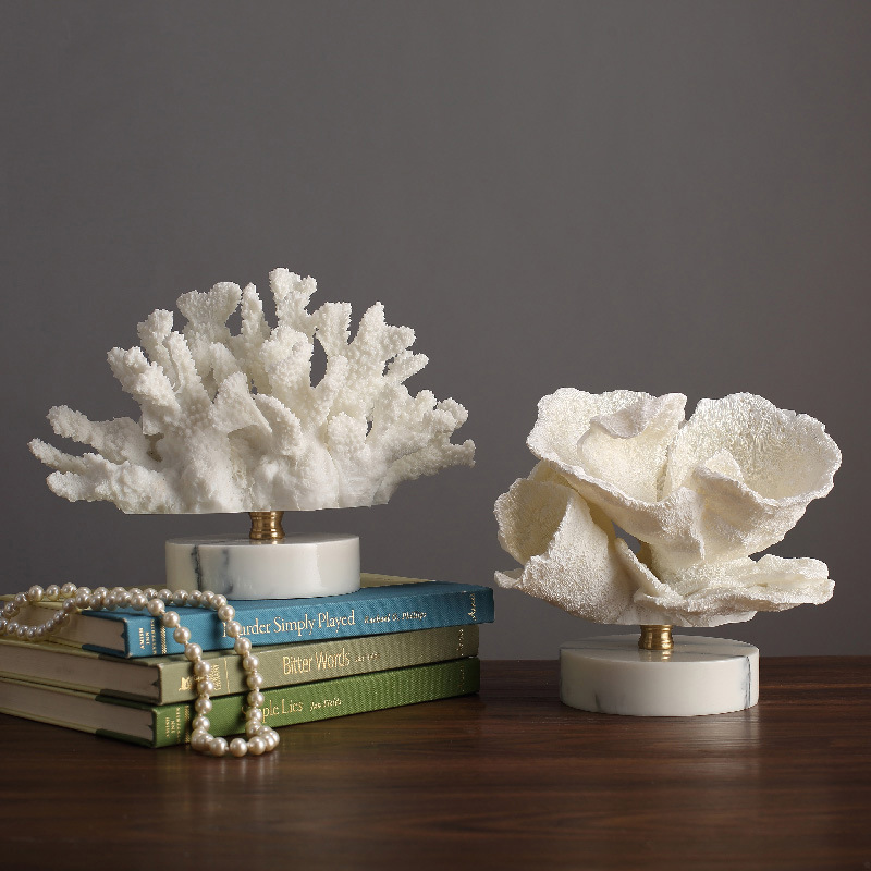 北欧スタイルの模造珊瑚樹脂製オーナメント、ミニマリストな家の - Resin Art Coffee Table のレビューと価格