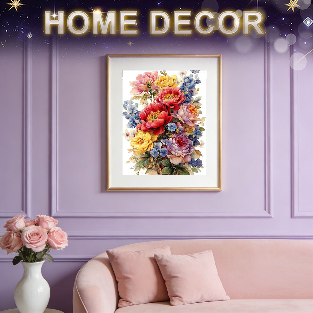 HUACAN ダイヤモンドペインティングキット 花 ローズ  - Resin Art With Rose のレビューと価格