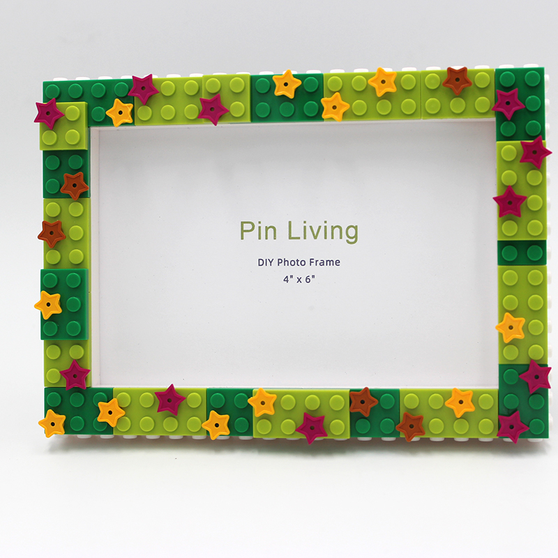 家の装飾のフォトフレーム,シンプルなカラーブロック,スタース - Resin Art Photo Frame のレビューと価格