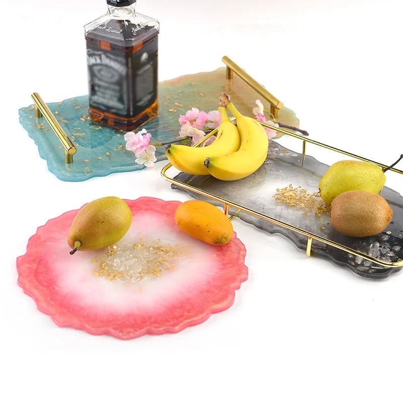 トレイエポキシ樹脂シリコンモールドDIY大型長方形ティープレ - Resin Art Kit With Molds のレビューと価格